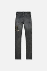 RTA Bryant Skinny Jean Grey Storm OG Patch Jeans at Gravity NYC